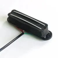 DB02-N-BK звукосниматель для 6-струнной электрогитары, рельсовый хамбакер, магниты Alnico 5, для нековой позиции, 15 кОм, 4 провода, цвет черный, Donlis