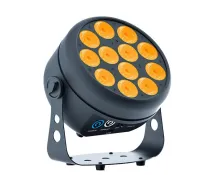 STAGE4 FASHION PAR 12x10XWAU Светодиодный дизайнерский светильник, типа LED PAR, источник света - 12*10 Вт RGBWAUv, DMX-512 – 6/10 кан., строб, диммер, Master-slave/Auto/ Static, мощность 130 Вт, угол освещения 30 (поле освещения 45 гр.), активное охлажде