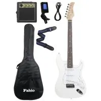 Комплект Fabio ST100 WH (эл.гитара S/S/S, комбоус. MG-10, чех, рем., кап-тр, струны, стикер, рук-во)
