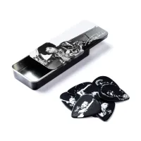 JH-PT05H Jimi Hendrix Silver Portrait Медиаторы 12шт, толстые, в коробочке, Dunlop