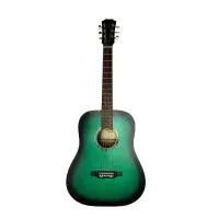 D-Green-52 Гитара акустическая, зеленая, Кунгурская Акустика