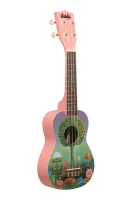 KALA UK-UKETOPIA укулеле, форма корпуса - сопрано, расцветка - Uketopia, корпус - тополь, гриф - сосна, накладка грифа - орех