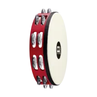 MEINL TAH1BK-R-TF Тамбурин 10",  с черными стальными бубенцами, деревянный корпус, однорядный