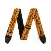 Dunlop d6723 jaquard tyger eye  дизайнерский ремень для гитары, жаккардовая ткань c кожей