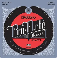 D'ADDARIO EJ45TT - струны для классической гитары,премиум класс, оплётка-титан