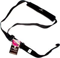 Classical guitar strap Magma MPC01 - Woven polypropylene classical guitar strap with leather lining and hook on one side. Black color
