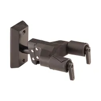 Hercules GSP38WBK Plus Крючок для гитары настенный с автозахватом (жесткое крепление), черное основание