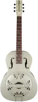 GRETSCH G9201 Honey Dipper™ Round-Neck, Brass Body Biscuit Cone Resonator Guitar, Shed Roof Finish Резонаторная гитара, цвет сер