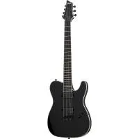 Schecter CHRIS GARZA PT-7 2015 BLK Гитара электрическая семиструнная, крепление грифа: клеенный