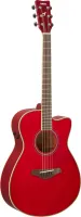 Yamaha FSC -TA RR  трансакустическая гитара, корпус концертный с вырезом, цвет Ruby Red