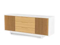 Стойка BDI Vertica 5-секционная Satin White&White Oak (8558)