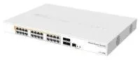 PoE-коммутатор [CRS328-24P-4S+RM] Mikrotik CRS328-24P-4S+RM Управляемый коммутатор 3 уровня, 24х GLAN, 4х SFP+, PoE 802.3af/at, PoE+, Passive PoE 24В, раздача 450 Вт, 800 МГц, 512 МБ RAM, 16 МБ FLASH