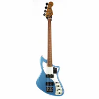 FENDER Player Plus Active Meteora Bass PF Opal Spark бас-гитара, цвет голубой, чехол в комплекте