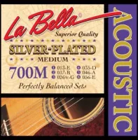 LA BELLA 700M - струны - Medium (013-017-026-035-046-056), обм. серебро