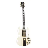 GIBSON CUSTOM SHOP 1963 SG Special Reissue Lightning Bar Ultra Light Aged Classic White электрогитара, цвет - белый, кейс в комп