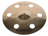 KINGDO 16" ARTIST BRIGHT O-ZONE CRASH - Тарелка крэш 16" , B20, средней толщины, с отверстиями, полировка, тон яркий