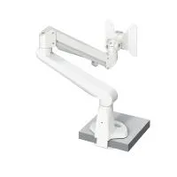 FORMING FUNCTION 4385505001- Настольный шарнирный кронштейн серии STOCKHOLM для 1 монитора с газопружинным амортизатором, макс. нагрузка 8 кг, зажим, белый