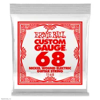 ERNIE BALL 1168 Nickel Wound .068 - Струна одиночная для электрогитары