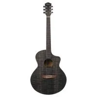 Omni sc-41h bk  акустическая гитара с чехлом, цвет черный