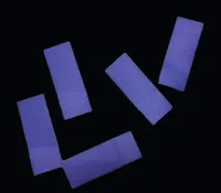 Конфетти бумажное 17х55мм синее