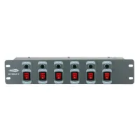 Showtec DJSwitch 6 -6Way Switchpanel Блок выключателе на 220 в и 6 каналов, шт