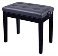 HY-DX15-GLOSS-BLACK Банкетка, черный/черный, искусственная кожа, Rin