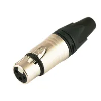 Neutrik NC3FXX- 
			Кабельный разъем XLR 3-pin (розетка), на кабель диаметром 3,5–8,0 мм, под пайку