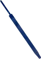 Guitar strap Magma MK07 - Двухслойный ремень для гитары из кожи "электрического" синего цвета с тиснением под кожу змеи