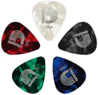 PLANET WAVES 1CMC2-10 10 PICK CELLULOID MUL CR LIGHT набор из 10-ти медиаторов, мягкие, разноцветные