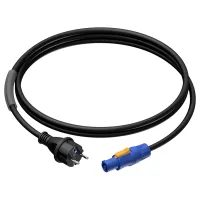 Procab PRP442/1.5- Кабель powerCON blue (розетка), Neutrik – SCHUKO (вилка), 3х2,5 кв.мм