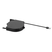 Кабельный ретрактор Wize Pro [WRTS-USB-RT] для установки в архитектурный лючок Wize серии WRTS,немоторизованная система сматывания кабеля. Кабель USB A с выдвижением на 80 см