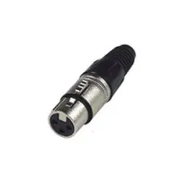 Nordfolk ncx5001  кабельный разъем xlr female, хром, пластиковая крышка