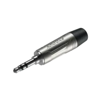 ROXTONE RMJ3PS-NN Разъем Jack 3,5 мм, стерео. Корпус из цинкового сплава с резиновым держателем под кабель (до 6мм.), контакты: никелерованая бронза, цвет: серебро. 1шт/PE пакет; 20 PE пакетов в коробке (22*17*5.5cm); 20 коробок в картонке, N.W.0,016kg; G