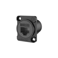 ROXTONE RAE8FD-C6A Разъем RJ45(CAT6a) панельный, тип-D. Черный