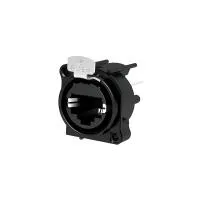 Seetronic SE8FAH- Панельный разъем etherCON RJ45 (розетка) с фланцем типа D на горизонтальную печатную плату, под пайку