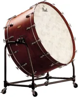 Bass drum with stand Pearl PBA3216ST - Orchestral 32x16 inch Philharmonic series bass drum with 4-ply mahogany shell and 4-ply maple rims with stand