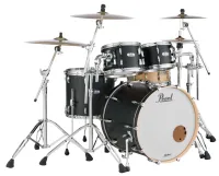 Pearl mct924xep/ c339  ударная установка из 4-х барабанов, цвет matte caviar black, без стоек, 2 кор