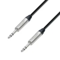 Adam hall k5bvv1000 - кабель аудио neutrik trs 6.3 mm stereo - trs 6.3 mm stereo, 2 x 0.22 мм2, 10 м, черный