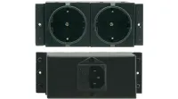 Розетка Kramer Electronics [TS-2DE] сетевая для вставки в лючок TBUS двойная