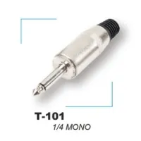 T-101 Разъем на кабель 1/4" Male (6,35мм), моно, Ace Audio