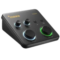 Maono ps22 lite usb звуковая карта, asio, совместим как с пк, так и с мобильными устройствами