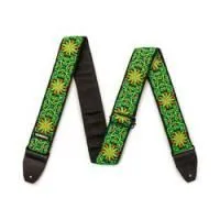 Dunlop jh26 hendrix backlight fillmore green  ремень для гитары дизайнерский, ширина 2,5"