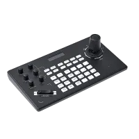 AVCLINK R50 Контроллер управления для PTZ-камер. Имеет джойстик для позиционирования камеры с регулируемой скоростью движения, а управление зумом осуществляется кнопкой. Поддержка протоколов VISCA (до 7 камер) / VISCA over IP/ ONVIF (до 253 камер).