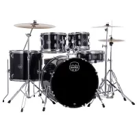 Mapex CM5295FTCDK Ударная установка из 5-ти барабанов, COMET series: BD2216, TT1007, TT1208, FT1614, SD1450, педаль P250, стойки: H250, C250, B250, S250, стул T400, тарелки 14" HIHAT +16" CRASH + 20" RIDE, цвет DARK BLACK