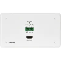 Kramer WP-789R/EU-80/86(W)- Настенная панель-приемник HDMI, ИК и RS-232 по витой паре HDBaseT
