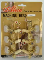 AO-19P Комплект колковой механики, позолоченный, с втулками, Alice