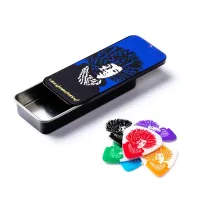 DUNLOP JVHPT03M Van Hamersveld Jimi Pick Tin Med набор медиаторов в жестяной коробке, средние, 6 шт