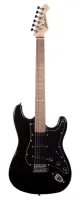 ARIA STG-003SPL BK - электрогитара, 22 лада, корпус: липа, гриф: клён, накладка грифа: клён, звукосниматели: OS-1 Single Coil x3. Регуляторы: громкость х1, тон х2, 5 позиционный переключатель звукоснимателей, переключатель x 1, Цвет: BK (Black)