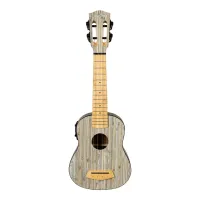 HH-2315E Bamboo Series Укулеле сопрано со звукоснимателем, с чехлом, графит, Cascha