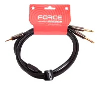 FORCE FLC-11/2 - аудио шнур 2хJack1/4 mono-Jack mini stereo (2,0м)